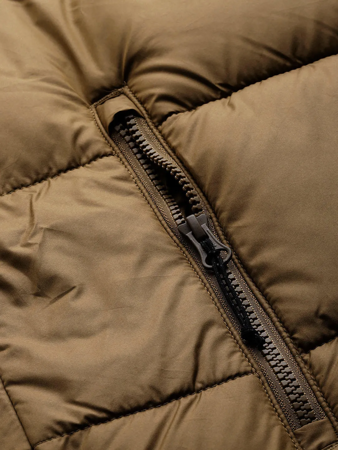 Columbia Men Brown Omni-Heat Reflective Pike Lake Parka Parka Jacket