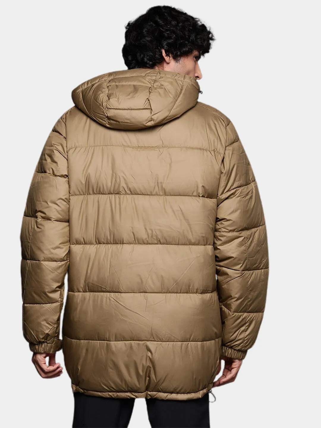 Columbia Men Brown Omni-Heat Reflective Pike Lake Parka Parka Jacket