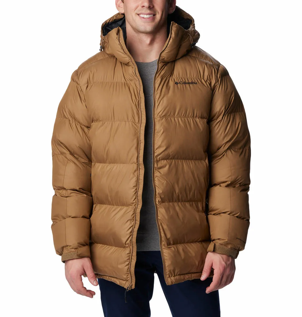 Columbia Men Brown Omni-Heat Reflective Pike Lake Parka Parka Jacket