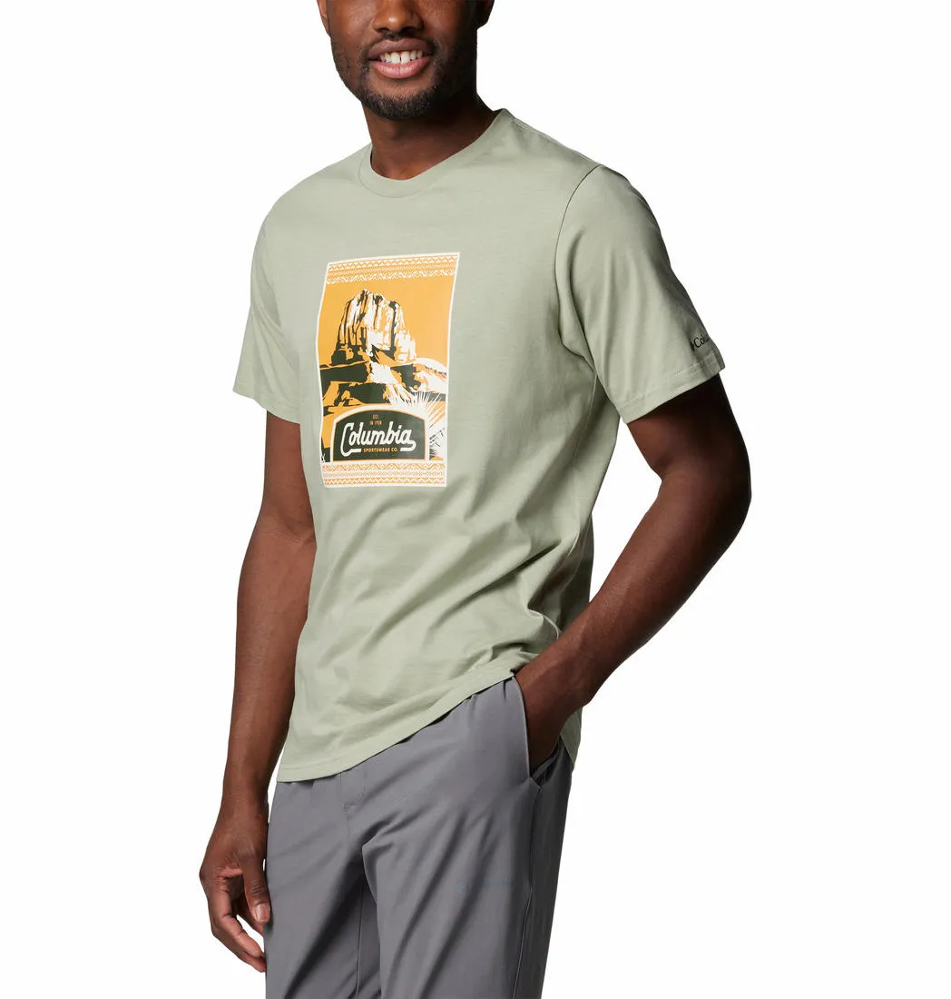 Columbia Men Green CSC Seasonal Logo Tshirt