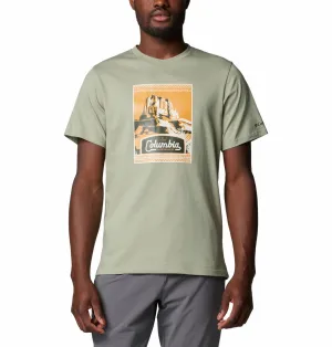 Columbia Men Green CSC Seasonal Logo Tshirt