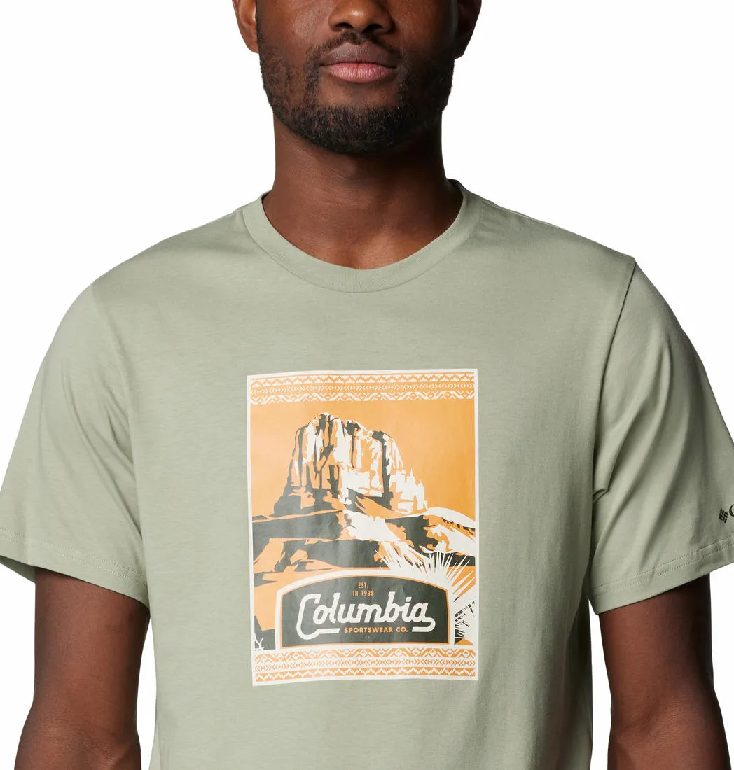 Columbia Men Green CSC Seasonal Logo Tshirt