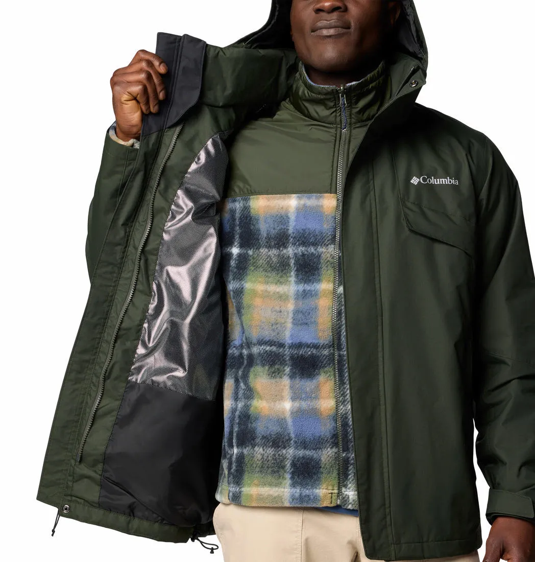 Columbia Men Green Omni-Heat Reflective Bugaboo III Inetrchangeable Jacket