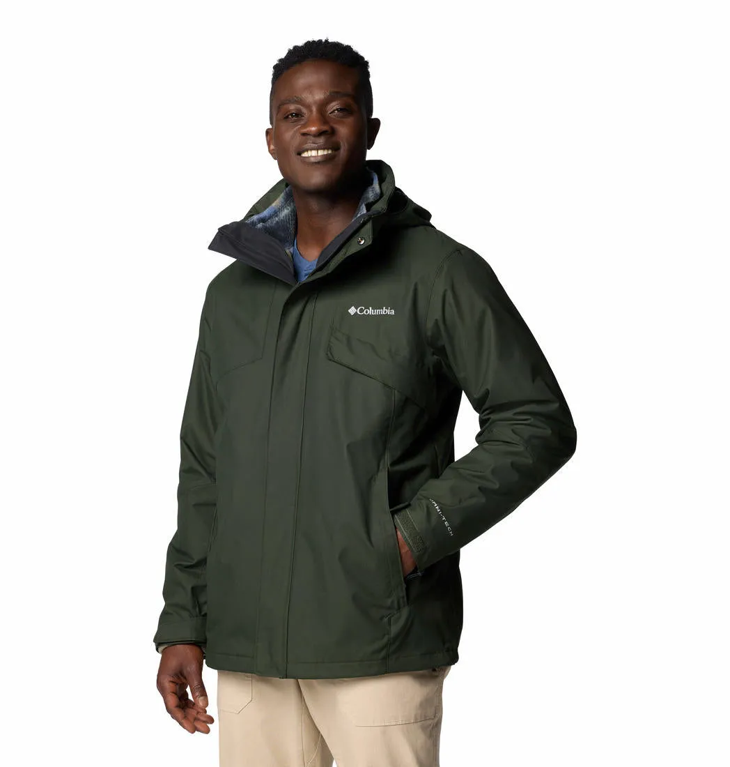 Columbia Men Green Omni-Heat Reflective Bugaboo III Inetrchangeable Jacket
