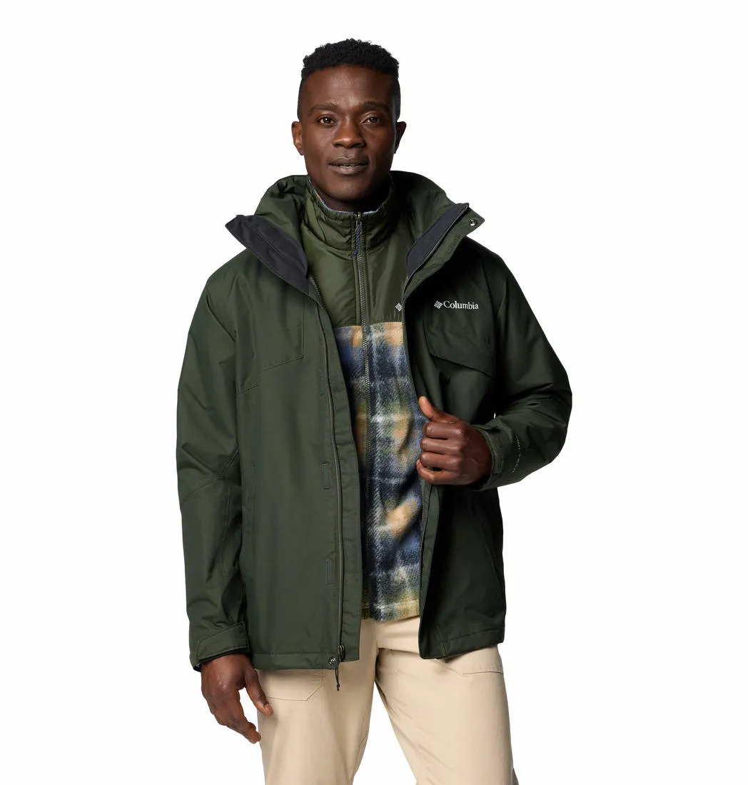Columbia Men Green Omni-Heat Reflective Bugaboo III Inetrchangeable Jacket
