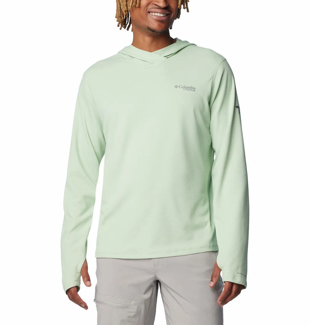Columbia Men Green Omni-Shade Summit Valley Hoodie