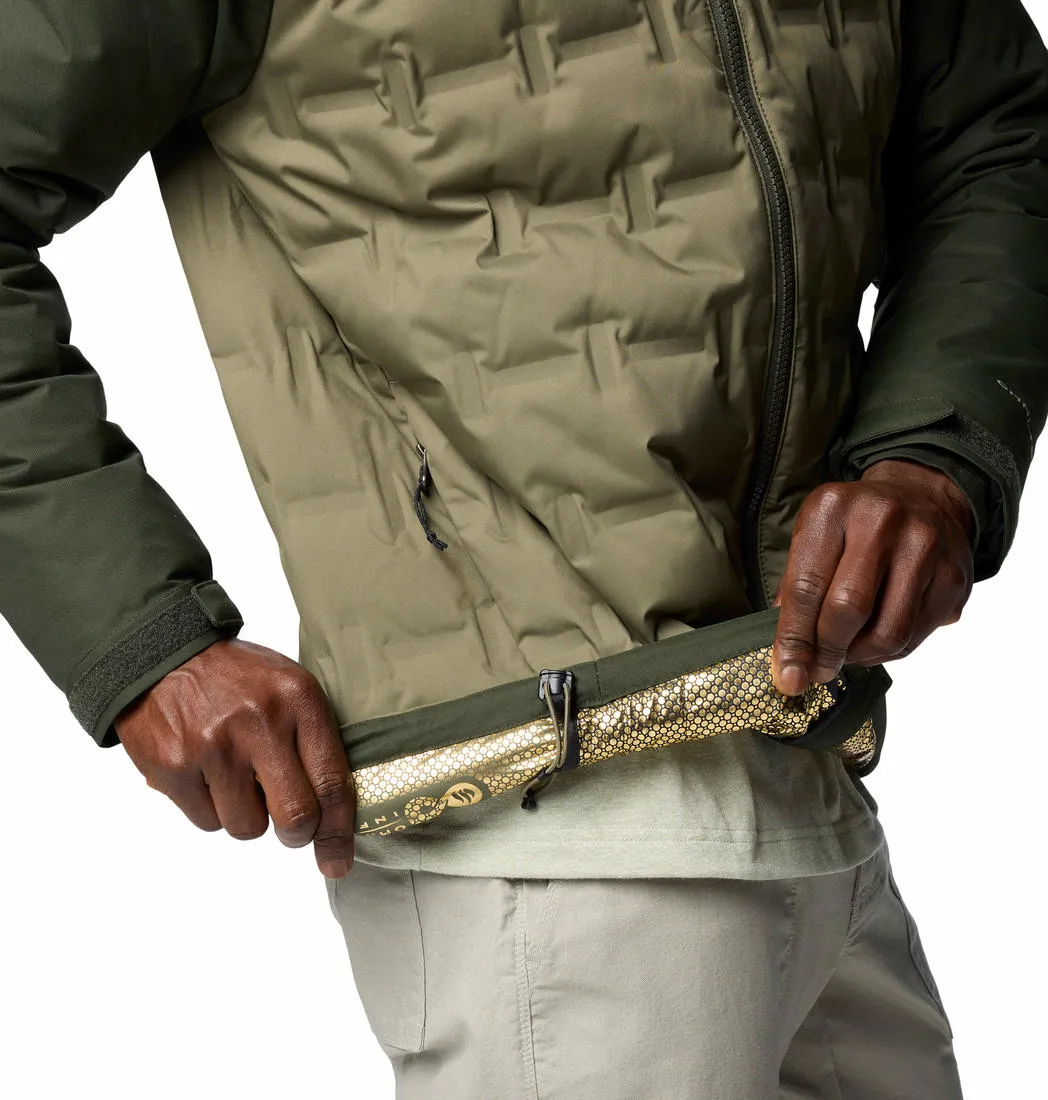 Columbia Men Olive Omni-Heat Infinity Grand Trek III Hooded Down Jacket