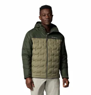 Columbia Men Olive Omni-Heat Infinity Grand Trek III Hooded Down Jacket