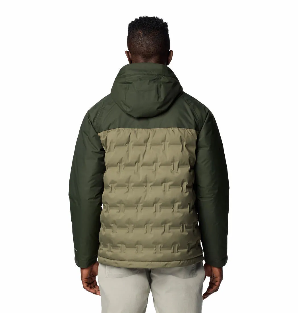 Columbia Men Olive Omni-Heat Infinity Grand Trek III Hooded Down Jacket