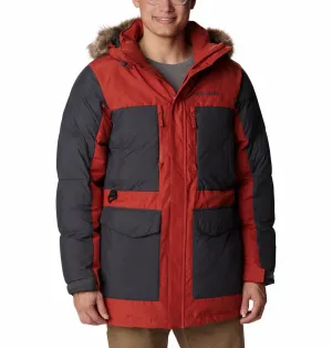 Columbia Men Orange Omni-Heat Infinity Marquam Peak Fusion Parka Parka Jacket
