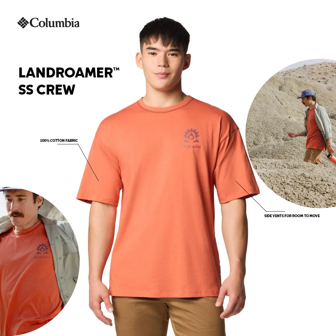 Columbia Men Red Landroamer Crew Tshirt