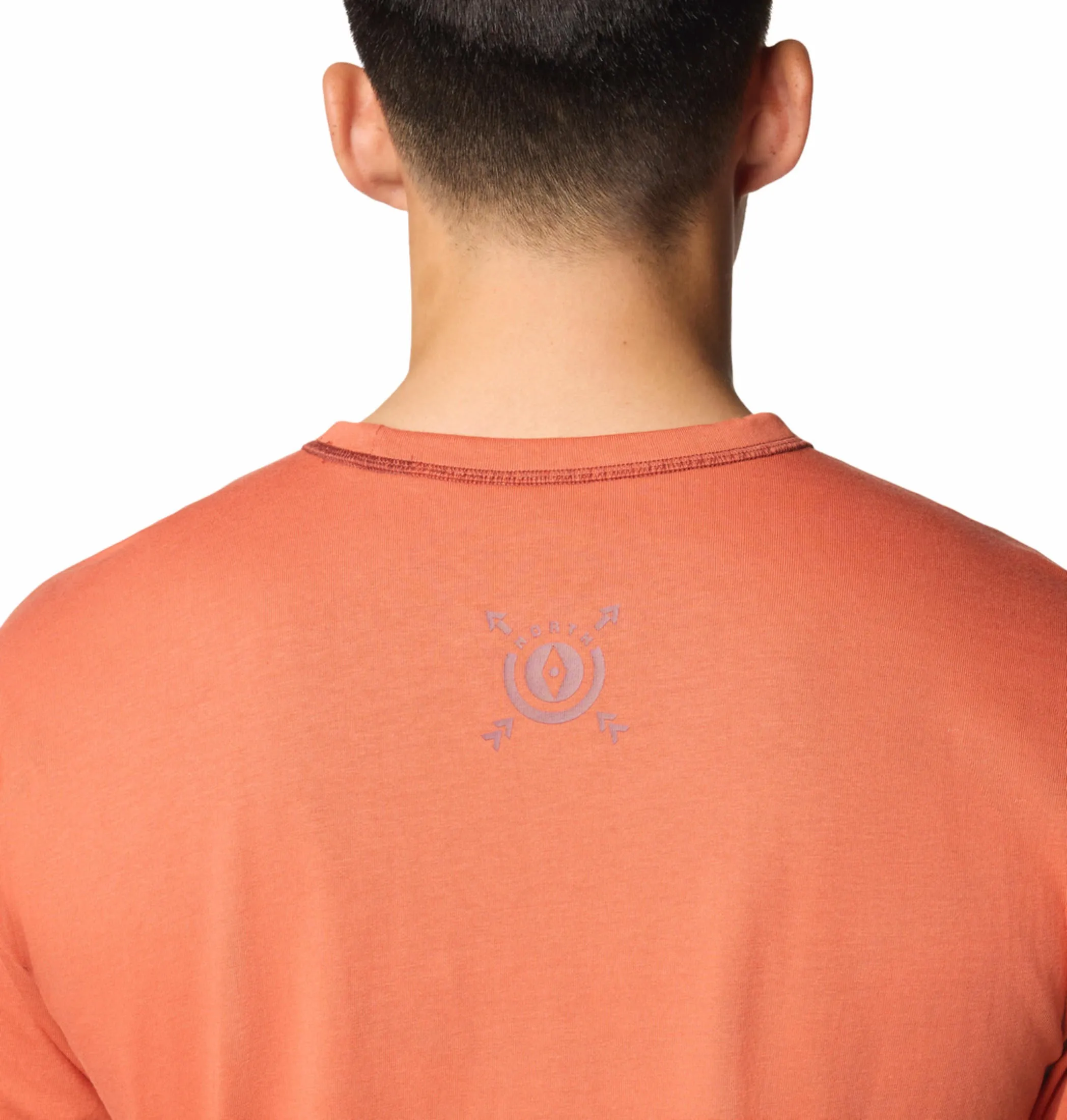 Columbia Men Red Landroamer Crew Tshirt