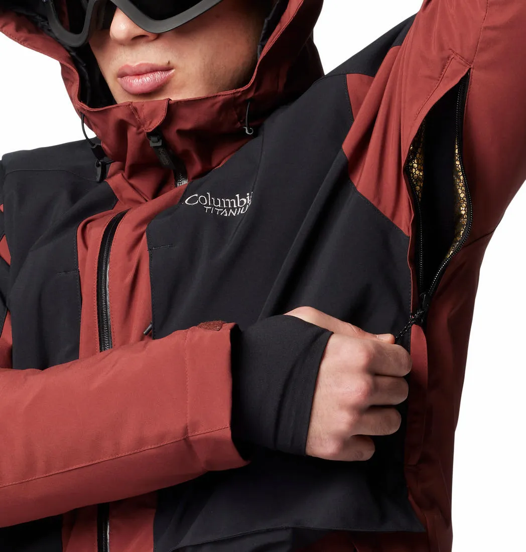 Columbia Men Red Omni-Heat Infinity Highland Summit II Jacket