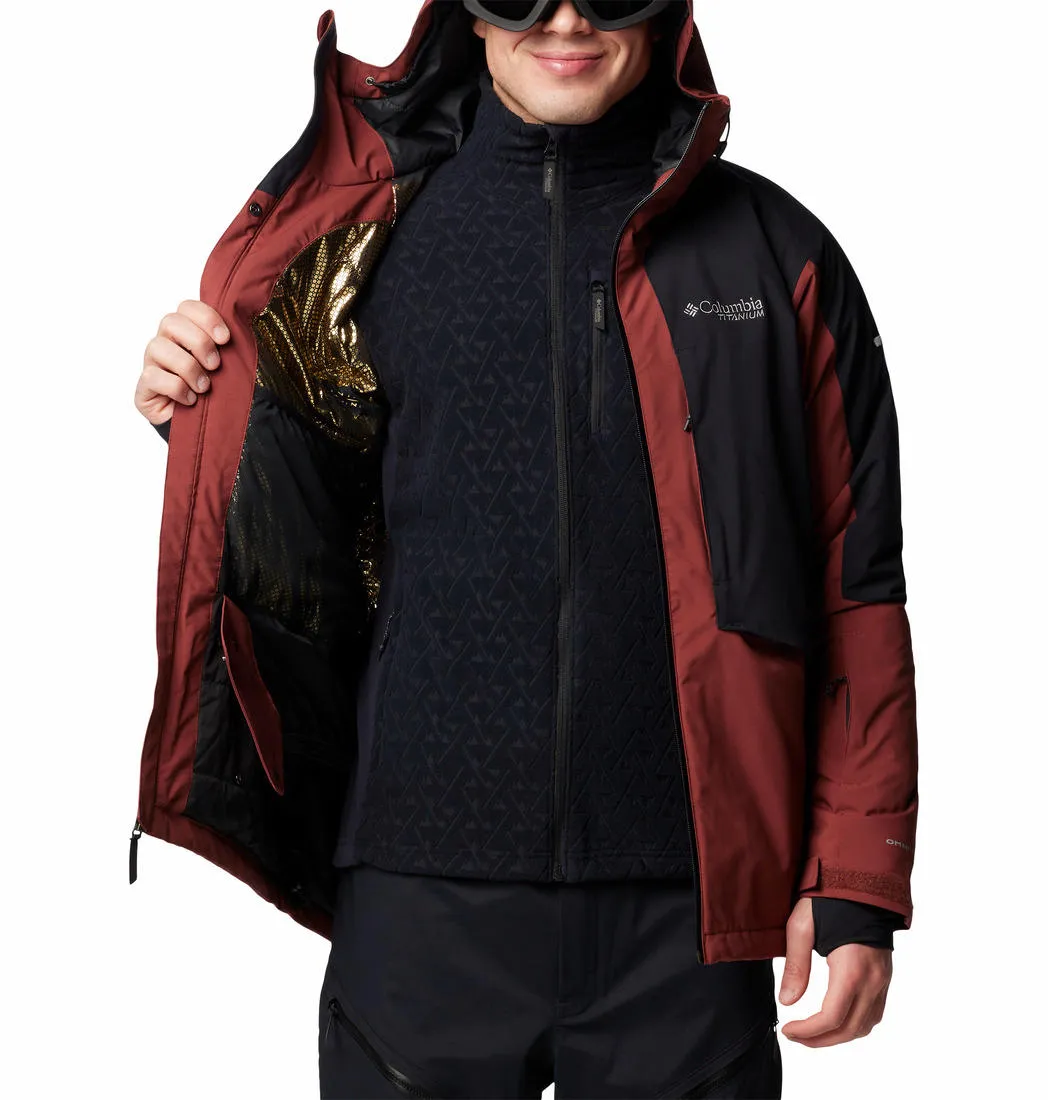 Columbia Men Red Omni-Heat Infinity Highland Summit II Jacket