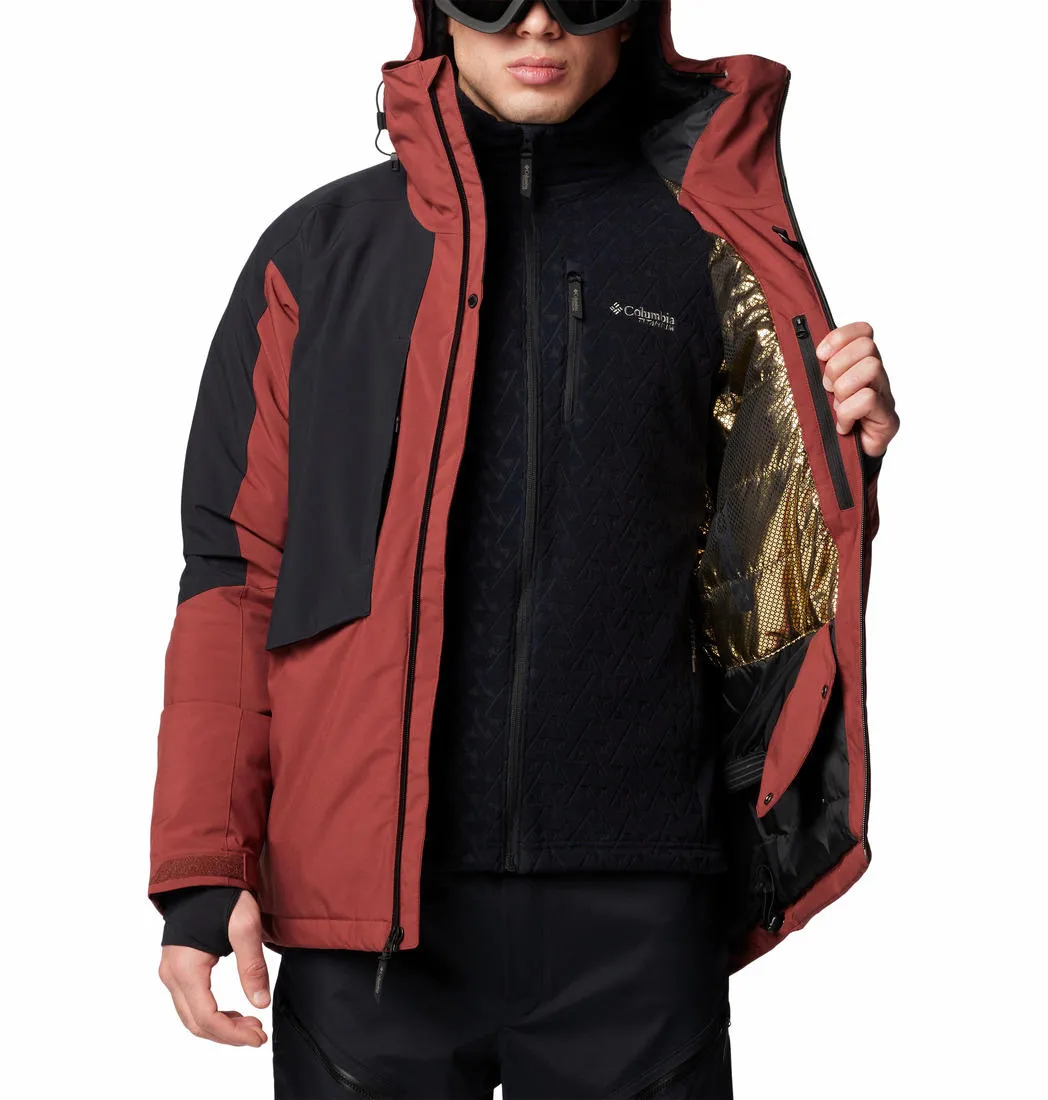 Columbia Men Red Omni-Heat Infinity Highland Summit II Jacket