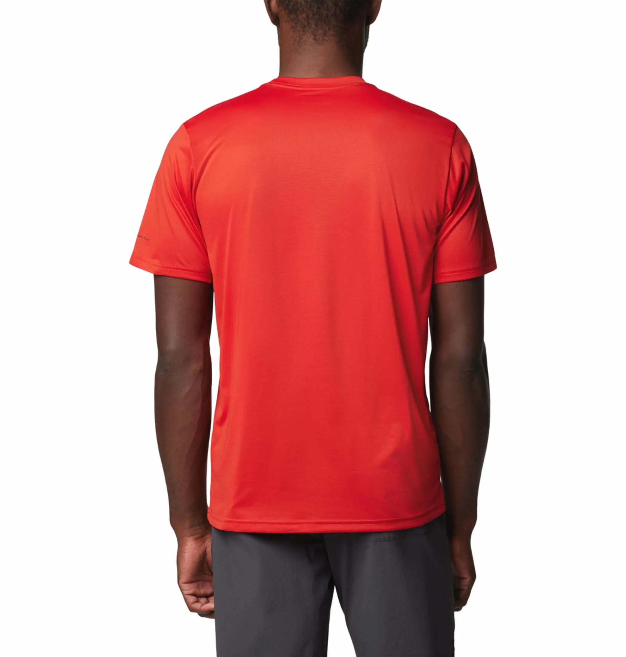 Columbia Men Red Omni-Wick Hike Crew Tshirt