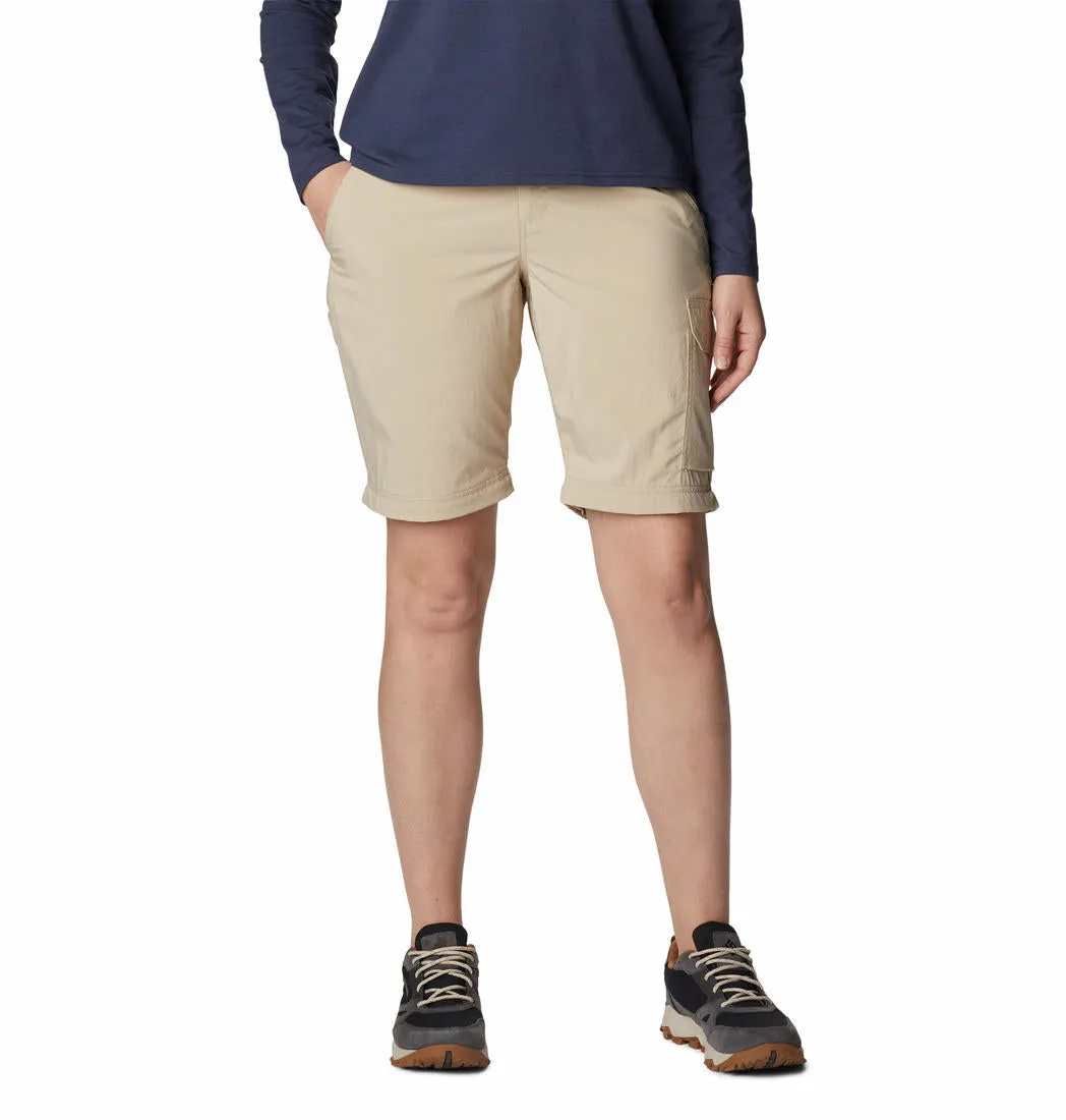 Columbia Women Beige Omni-Shade Silver Ridge Utility Convertible Pant