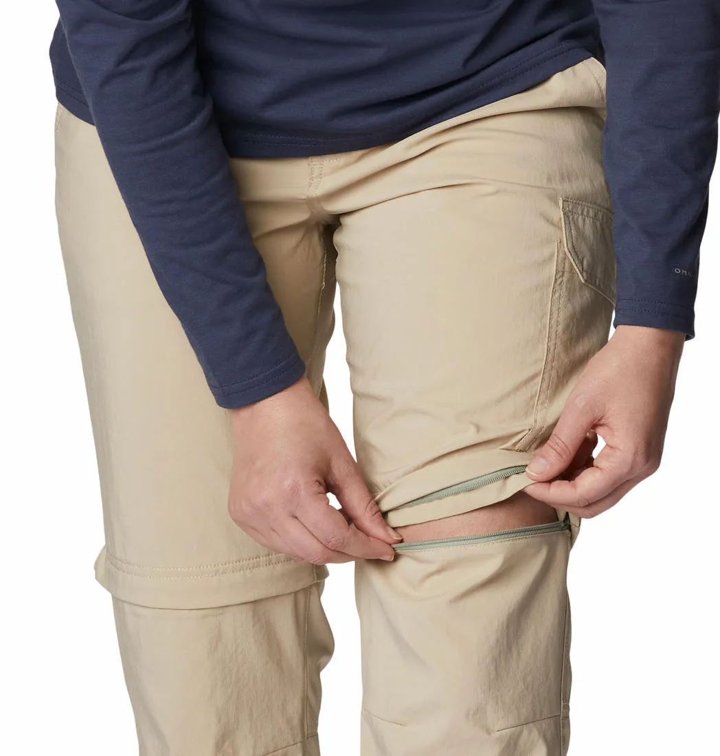 Columbia Women Beige Omni-Shade Silver Ridge Utility Convertible Pant
