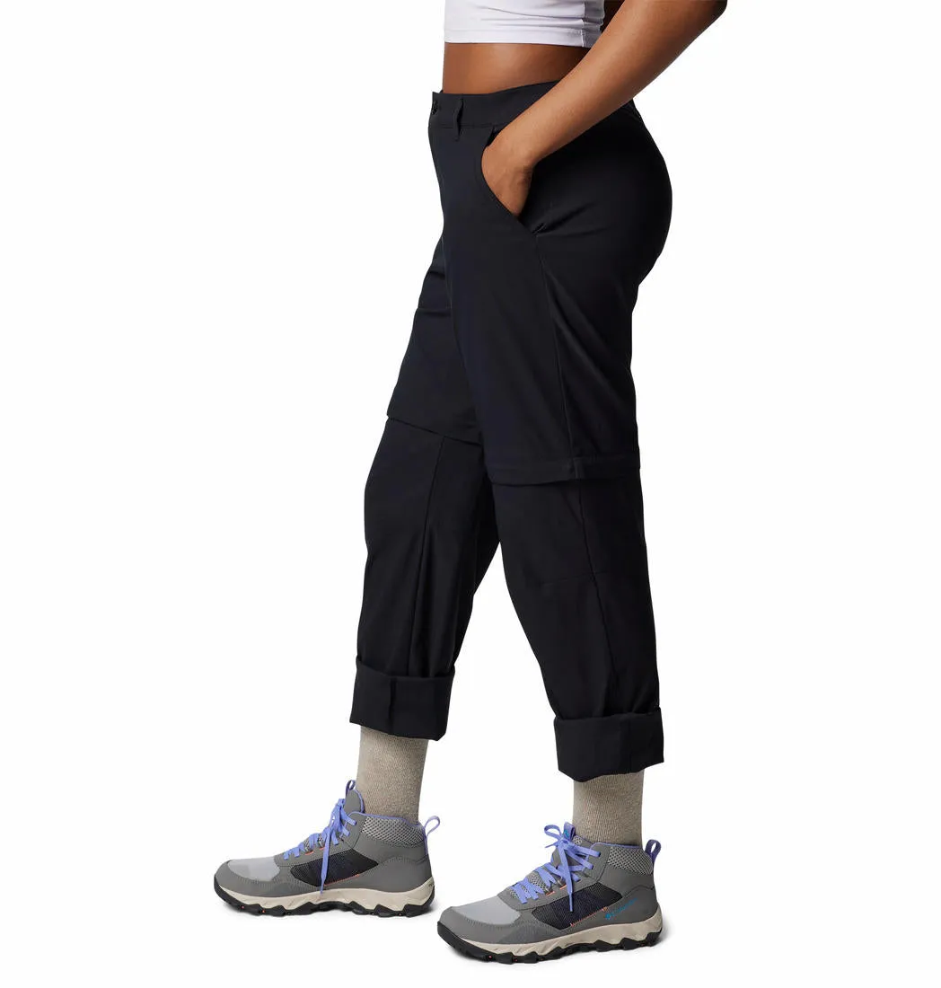 Columbia Women Black Omni-Shield Leslie Falls Convertible Pant
