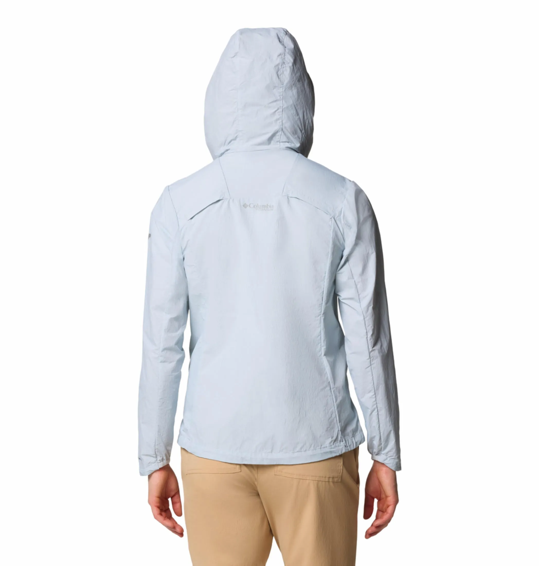 Columbia Women Grey Omni-Shade Loop Trail III Windbreaker Jacket