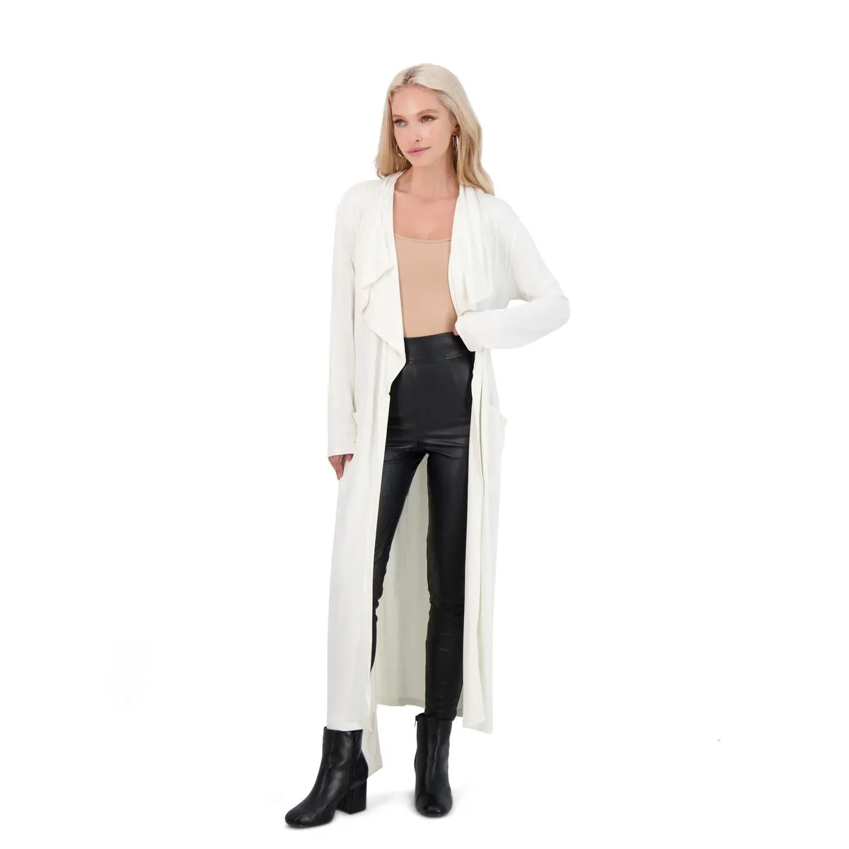 Cora Womens Duster Lightweight Cardigan Sweater