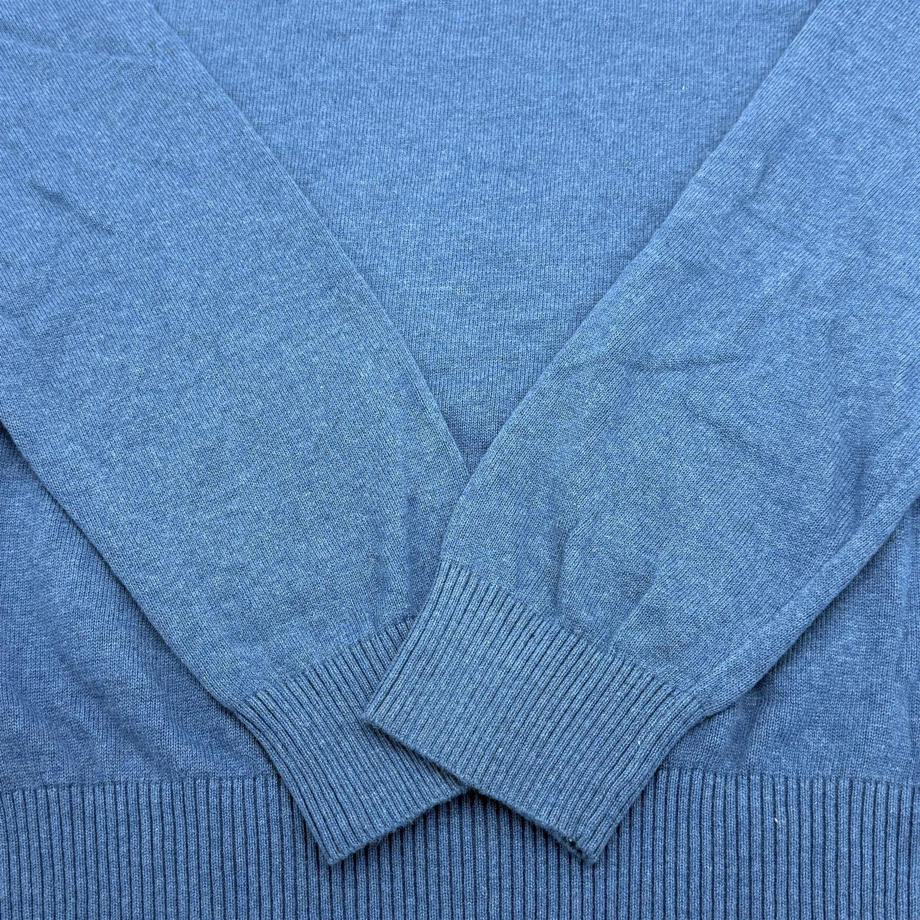 Crew Clothing Mens Knitted Jumper Long Sleeve Blue