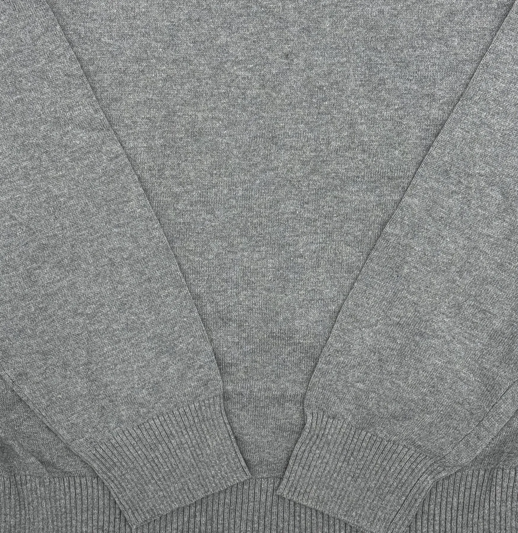 Crew Clothing Mens Knitted Jumper Long Sleeve Grey