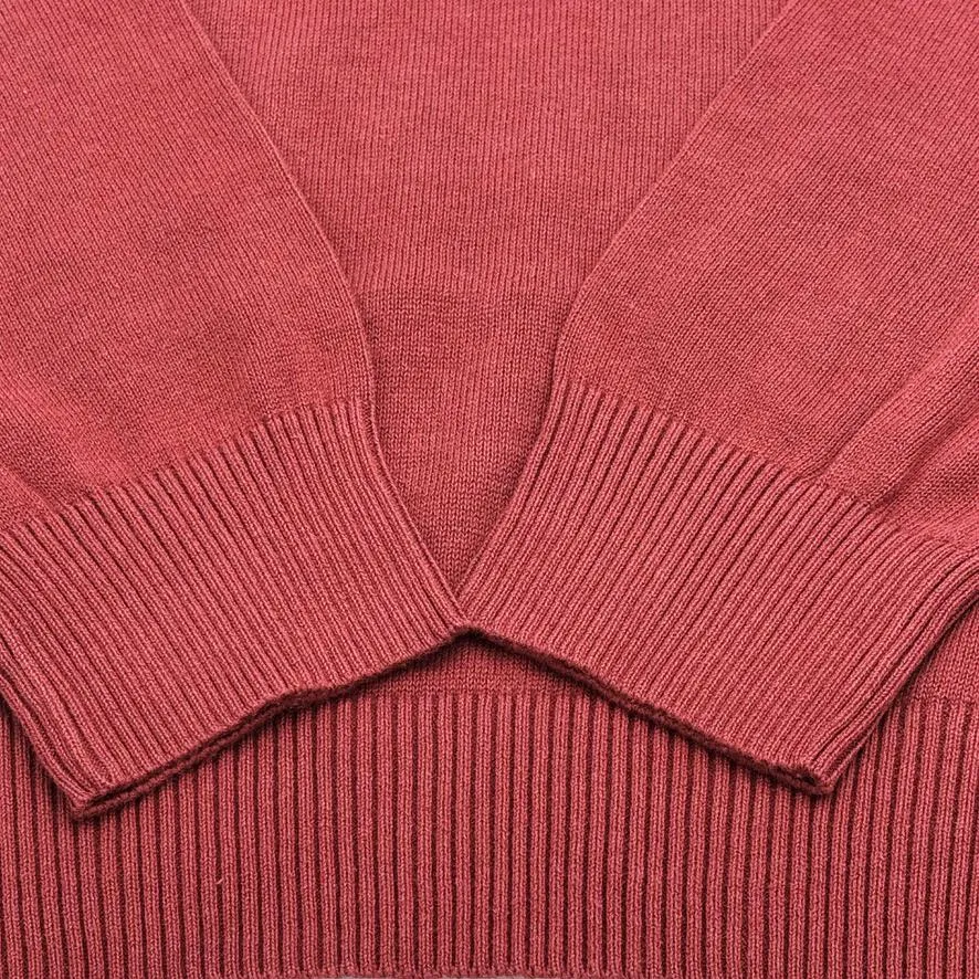 Crew Clothing Mens Knitted Jumper Long Sleeve Scarlet Red