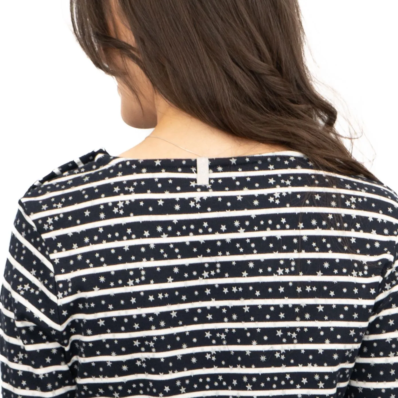 Crew Clothing Womens Navy Top Ultimate Breton Stripe Stars