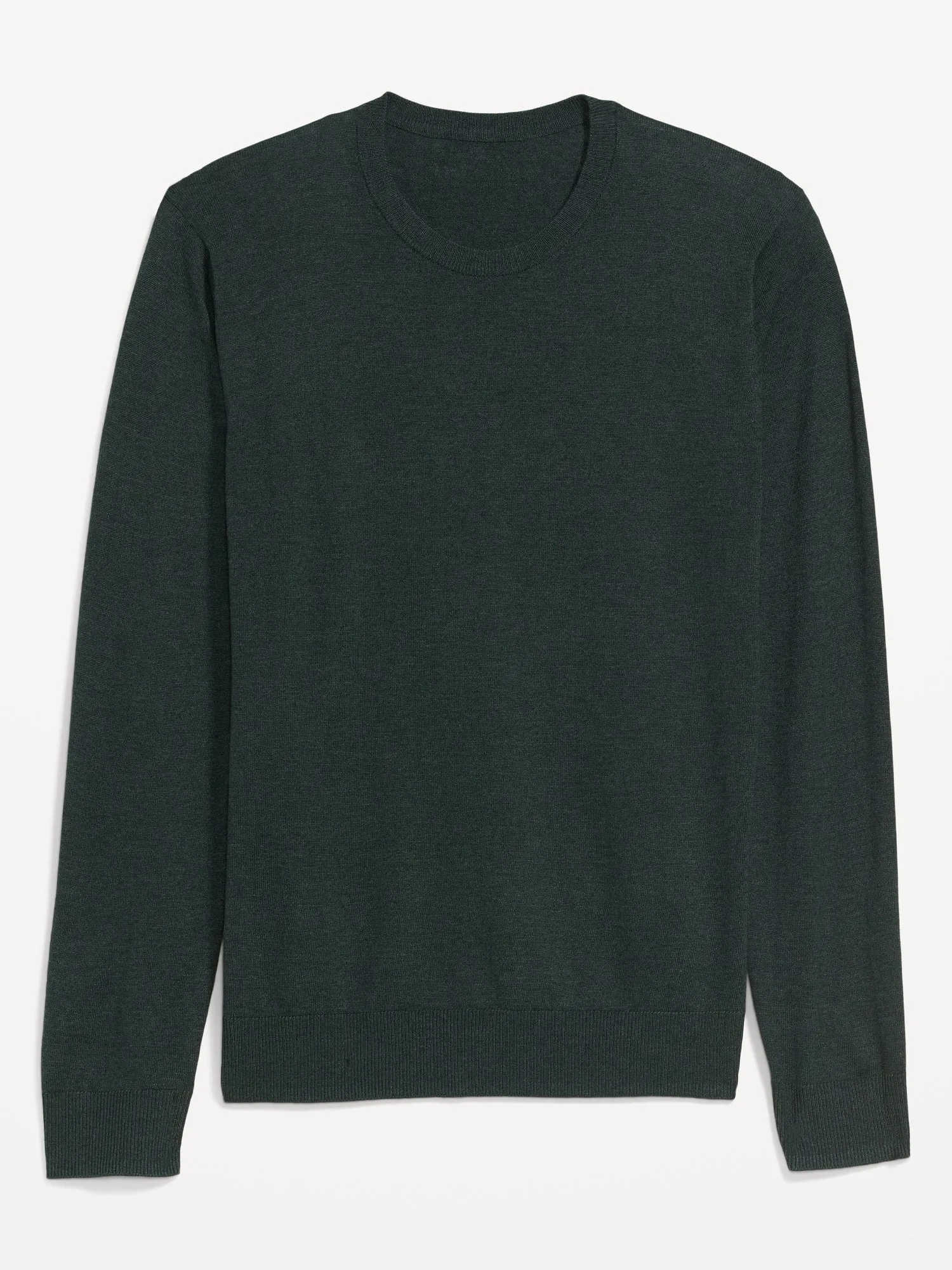 Crew-Neck Cotton-Blend Sweater for Men - Green Old-Navy