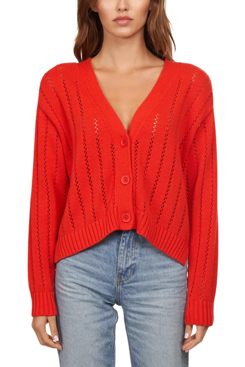 Cropped V-Neck Cardigan