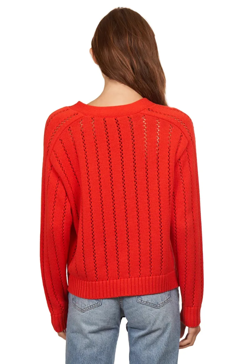 Cropped V-Neck Cardigan