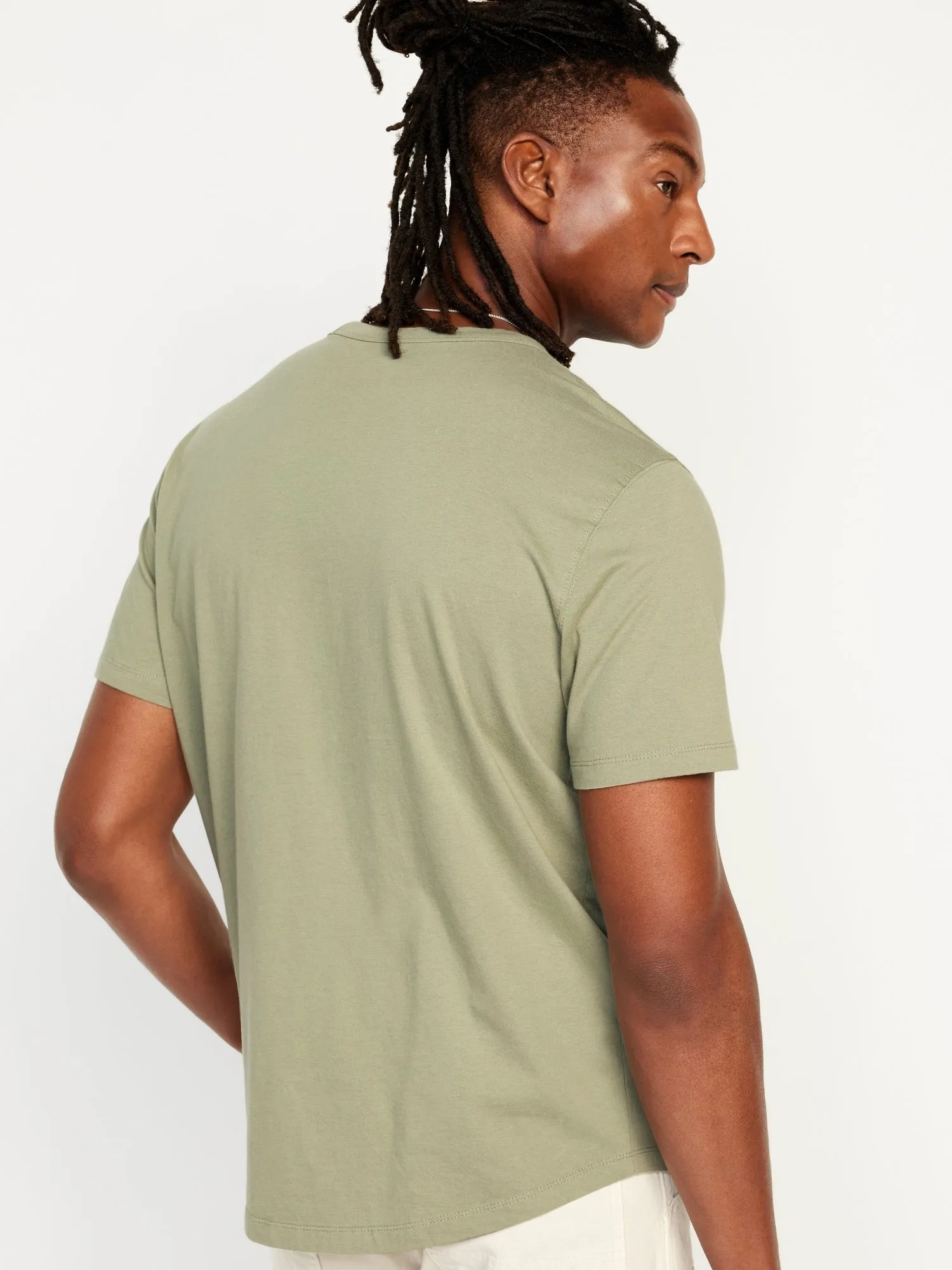 Curved-Hem T-Shirt for Men