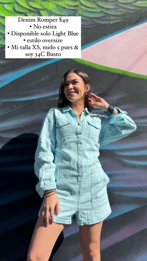Denim Oversize Romper