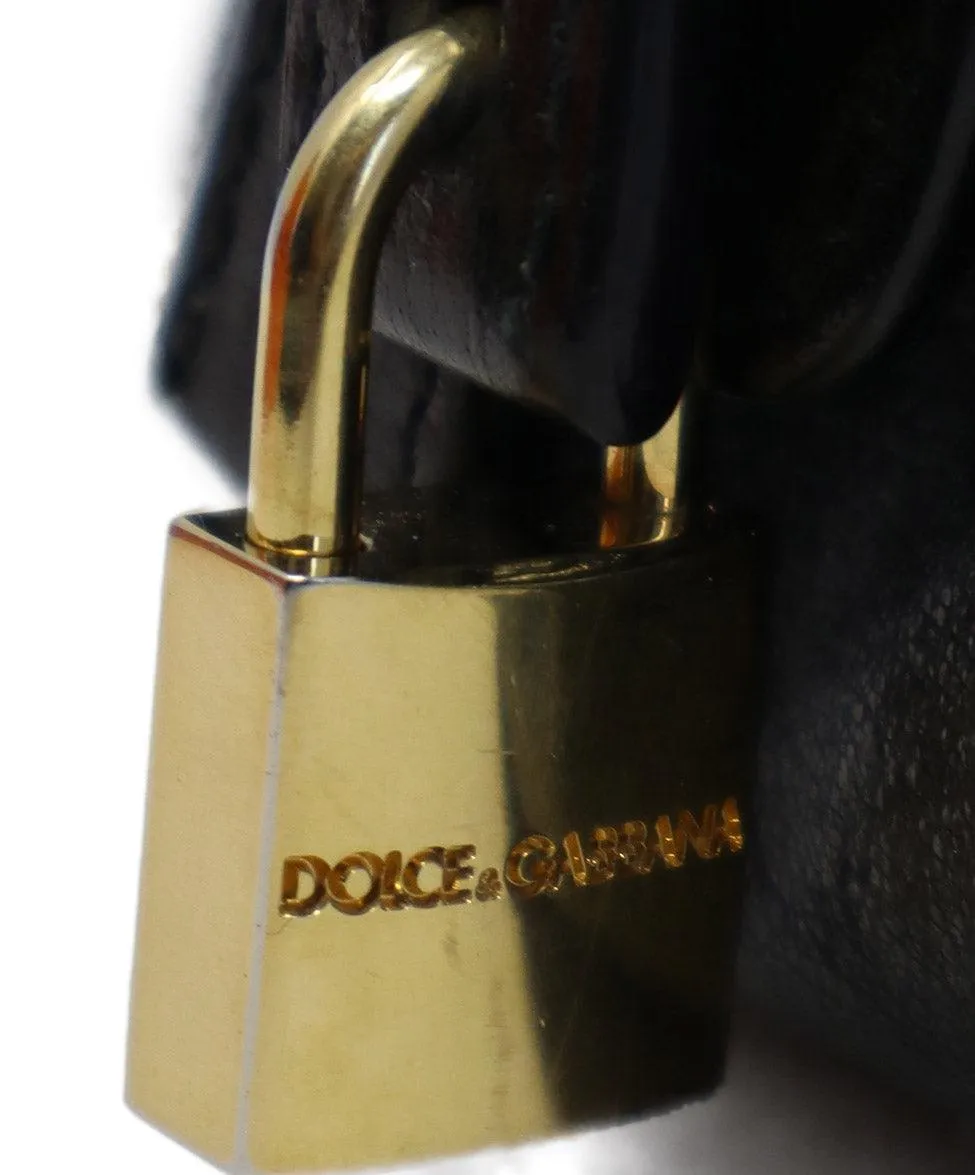 Dolce & Gabbana Black Leather Satchel