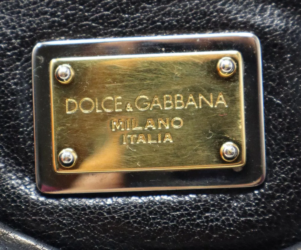 Dolce & Gabbana Black Leather Satchel