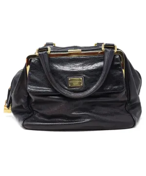 Dolce & Gabbana Black Leather Satchel