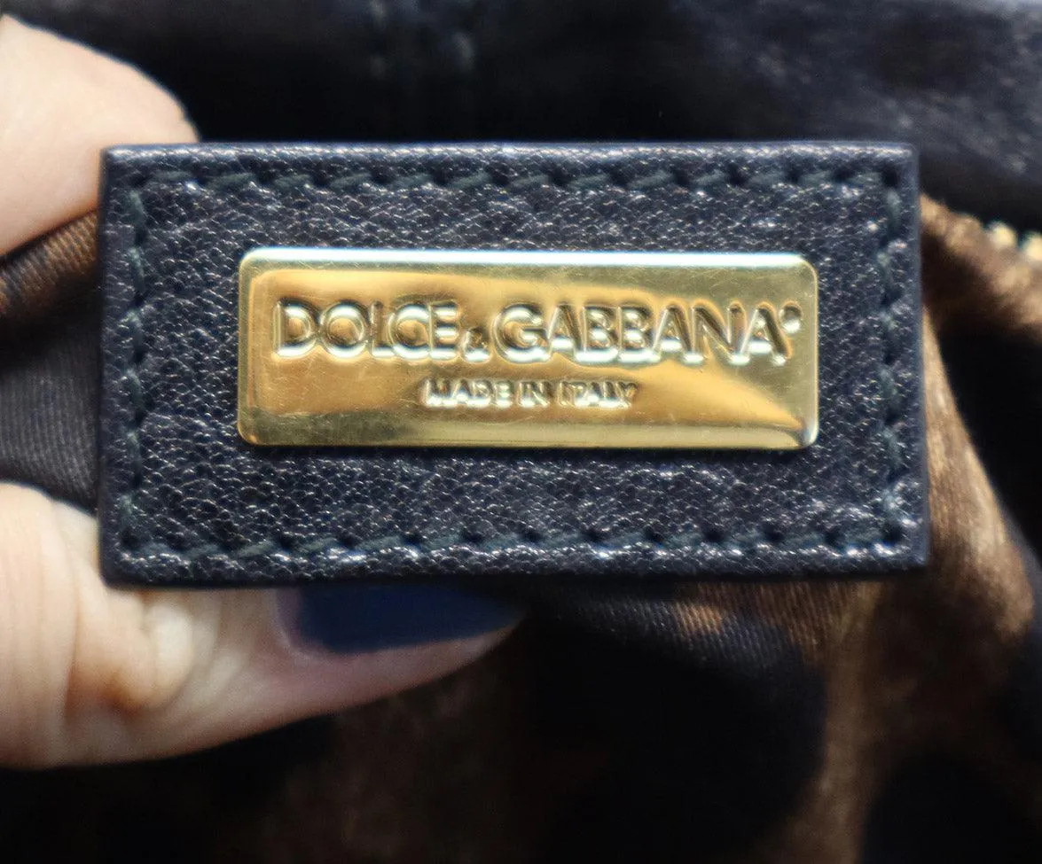 Dolce & Gabbana Black Leather Satchel