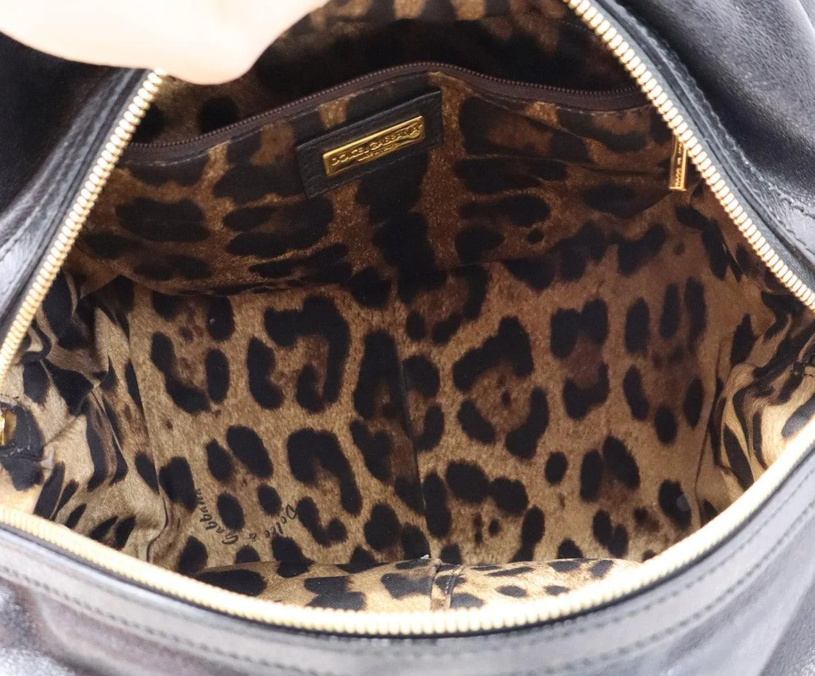 Dolce & Gabbana Black Leather Satchel