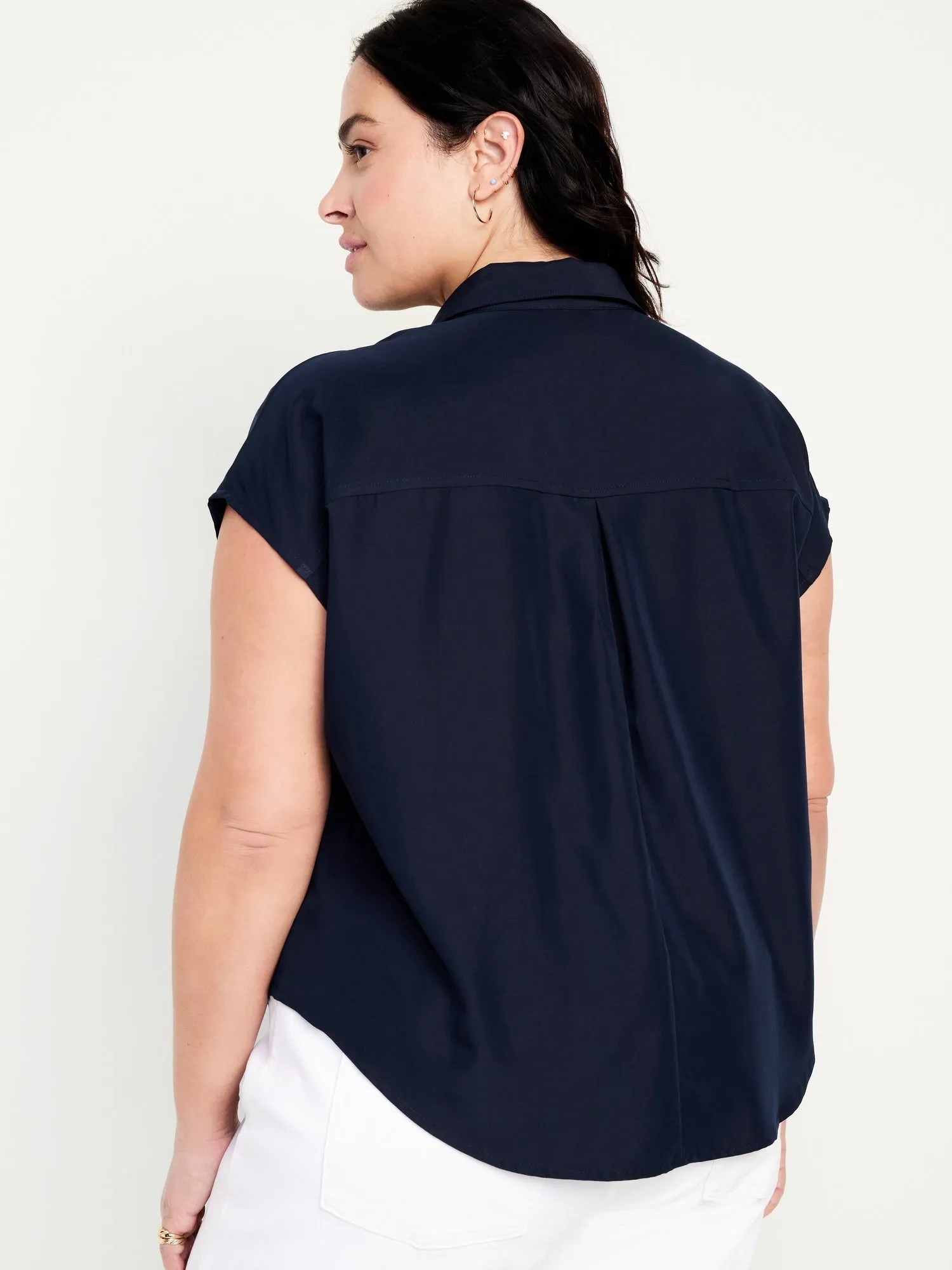 Dolman-Sleeve Utility Top for Women