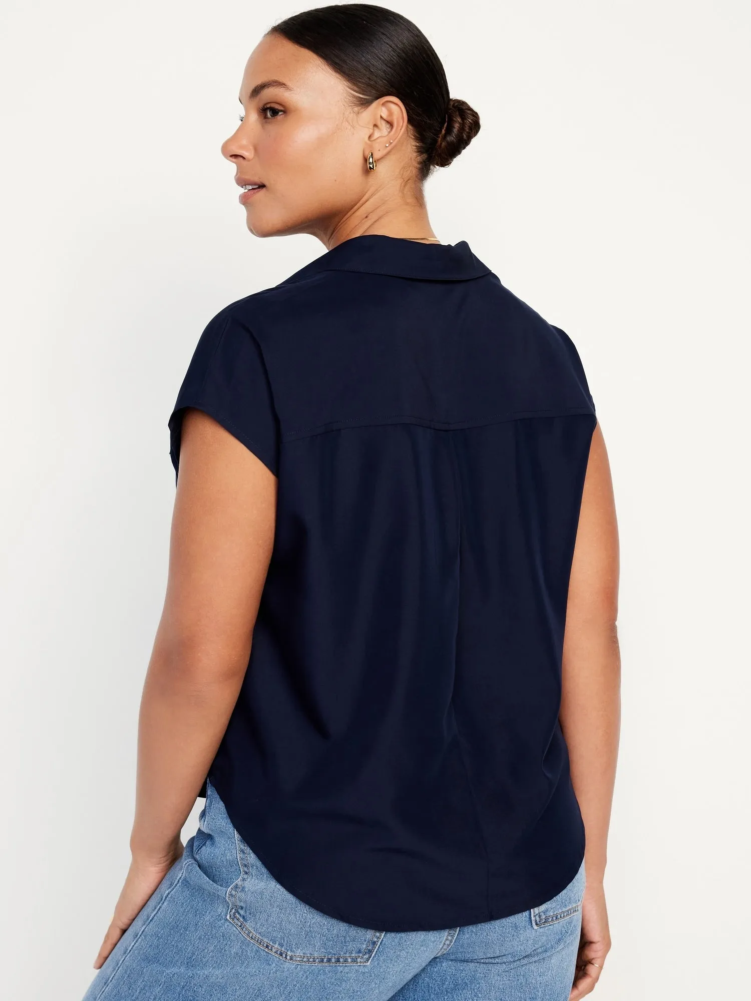 Dolman-Sleeve Utility Top for Women