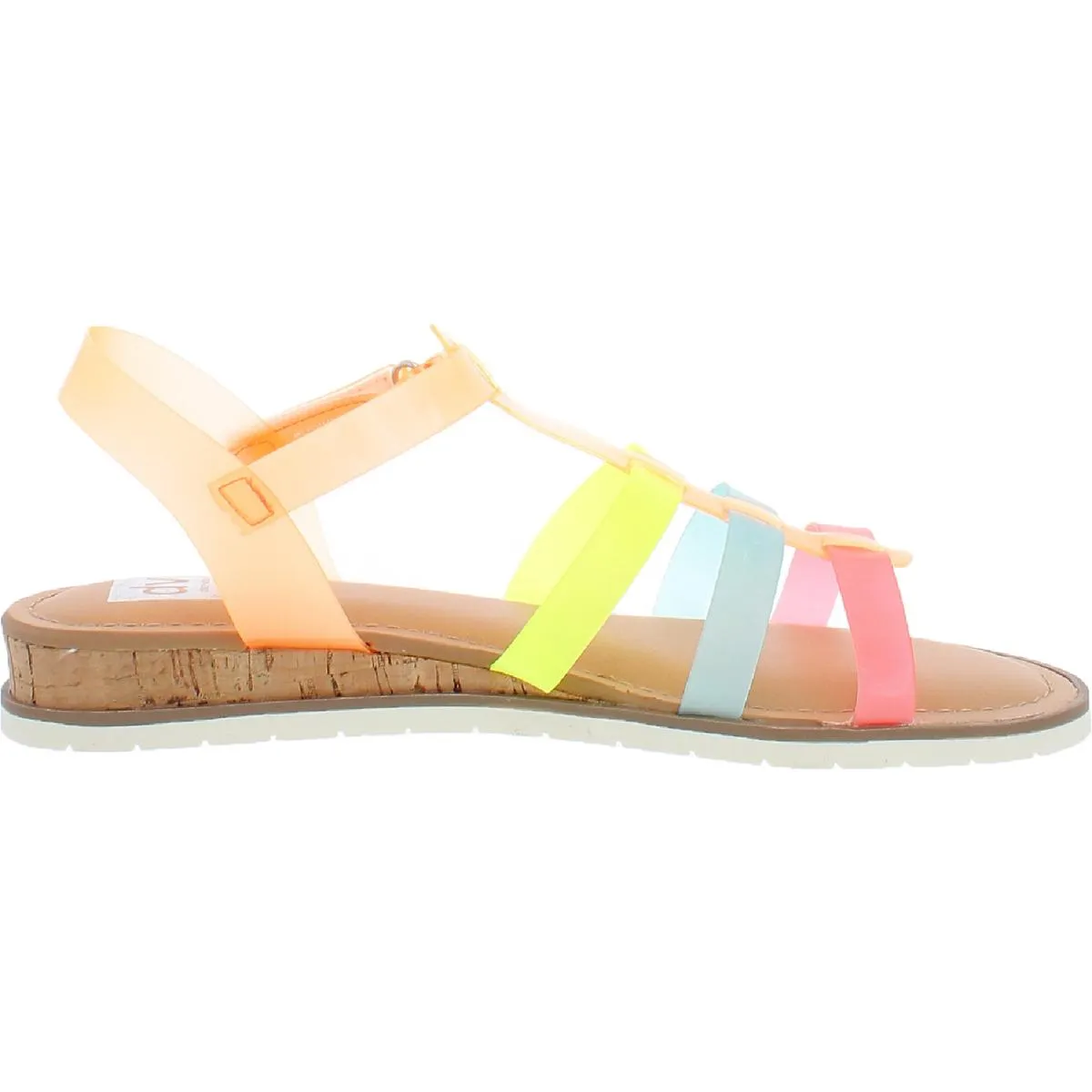 Dula Girls Open Toe Flat Ankle Strap