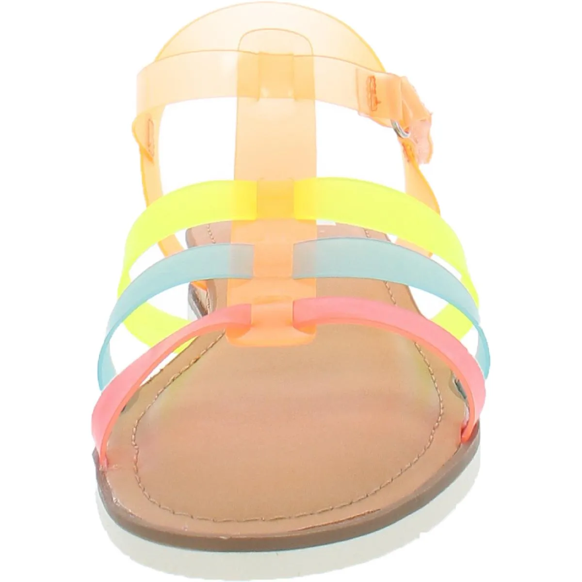 Dula Girls Open Toe Flat Ankle Strap