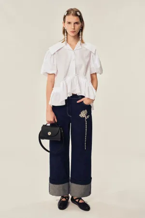 Embellished Carnation Boyfriend Jeans