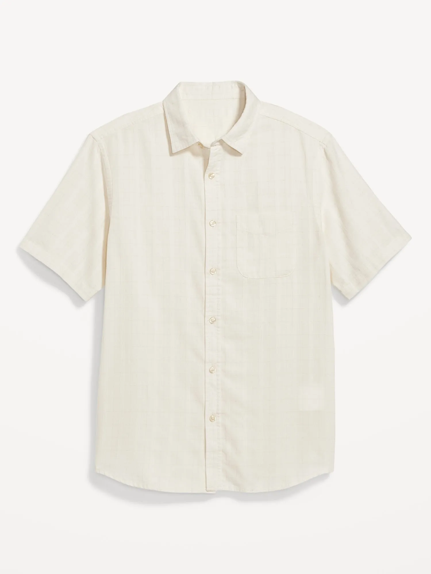 Everyday Short-Sleeve Dobby Shirt for Men