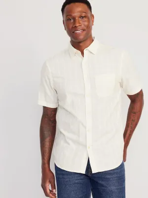 Everyday Short-Sleeve Dobby Shirt for Men