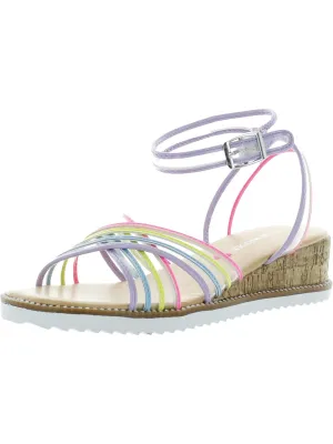 Fantasy Jr. Girls Big Kid Rhinestone Ankle Strap