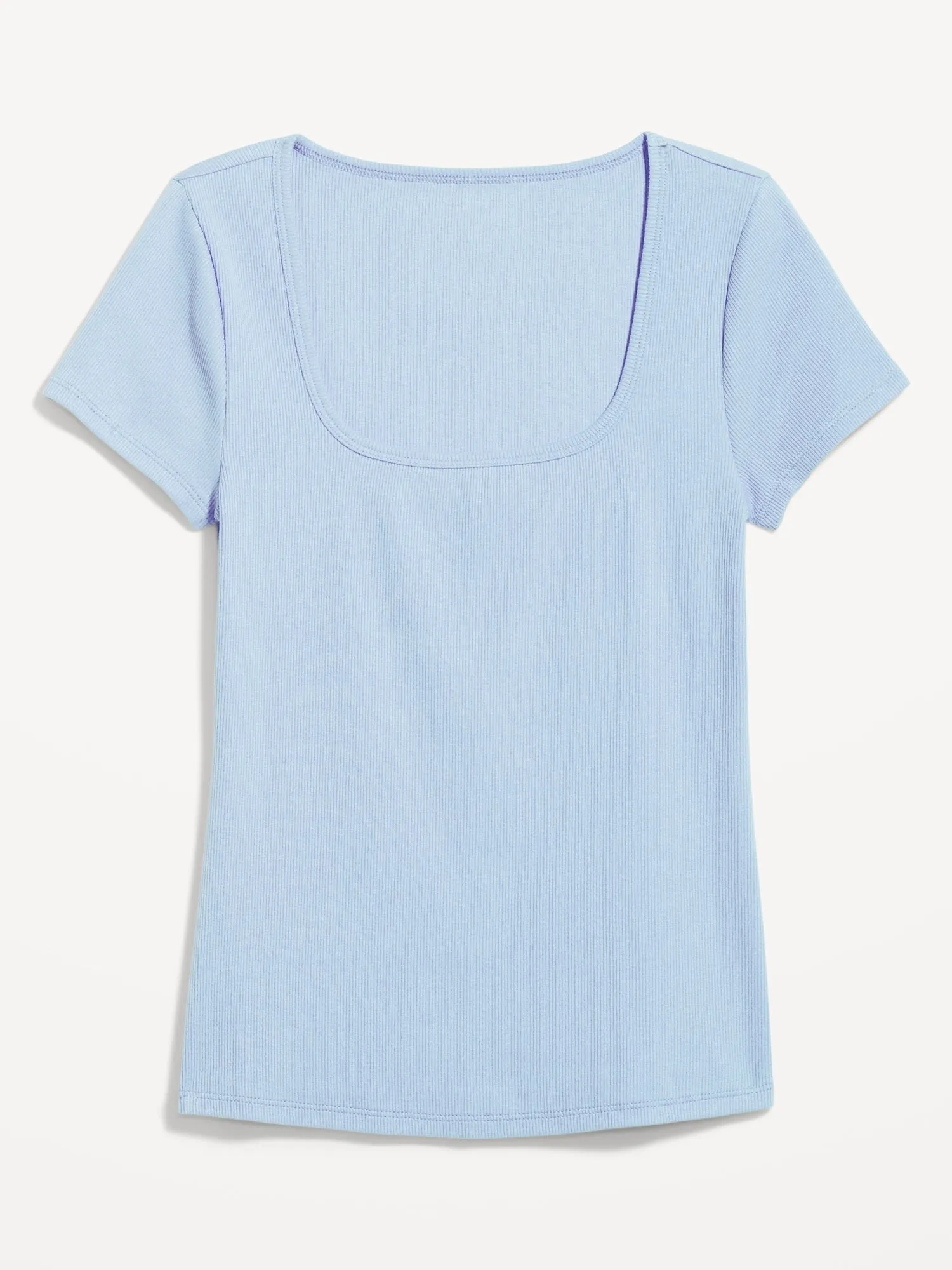 Fitted Rib-Knit T-Shirt for Women