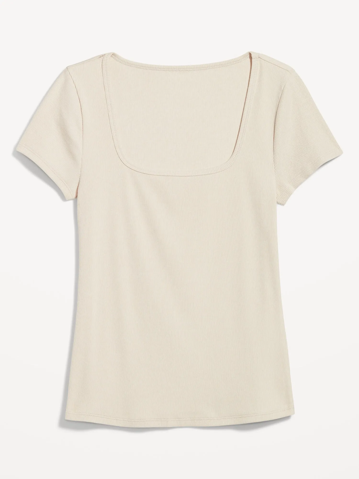Fitted Rib-Knit T-Shirt for Women