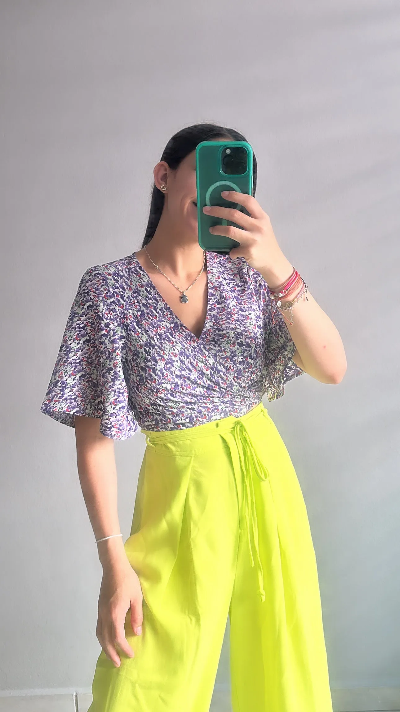 Floral Wrap Top